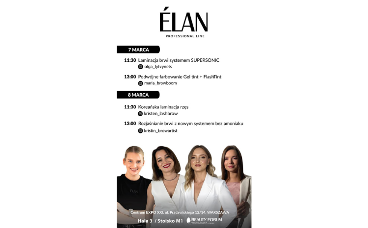  Zapraszamy na stoisko ELAN Professional Line podczas Beauty Forum