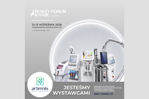  Artemis Beauty Equipment na Targach BEAUTY FORUM & HAIR 2026 – Technologie, wykłady i porady prawne na stoisku C7!